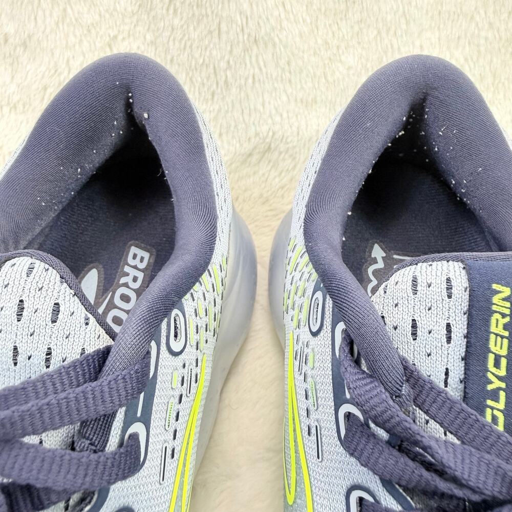 Brooks Glycerin 20 Womens Running Shoes Light Blue Peacoat Nightlife Size 8.5 - Picture 9 of 10